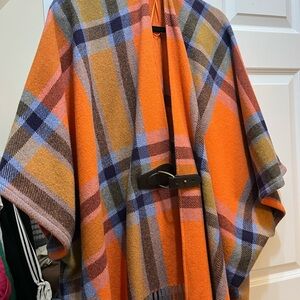 Polo Ralph Lauren Wool Poncho with Belt